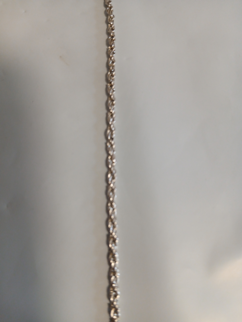 Classic Silver Rope Chain Necklace with Pendant - Women Jewelry - Picture 3 of 4